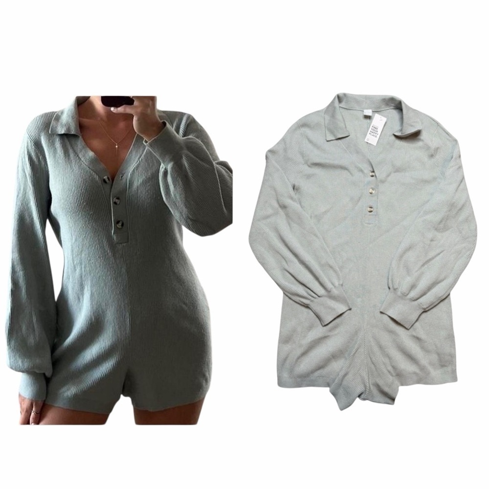 NWT GILLY HICKS All in One Pyjama Romper Size Medium
